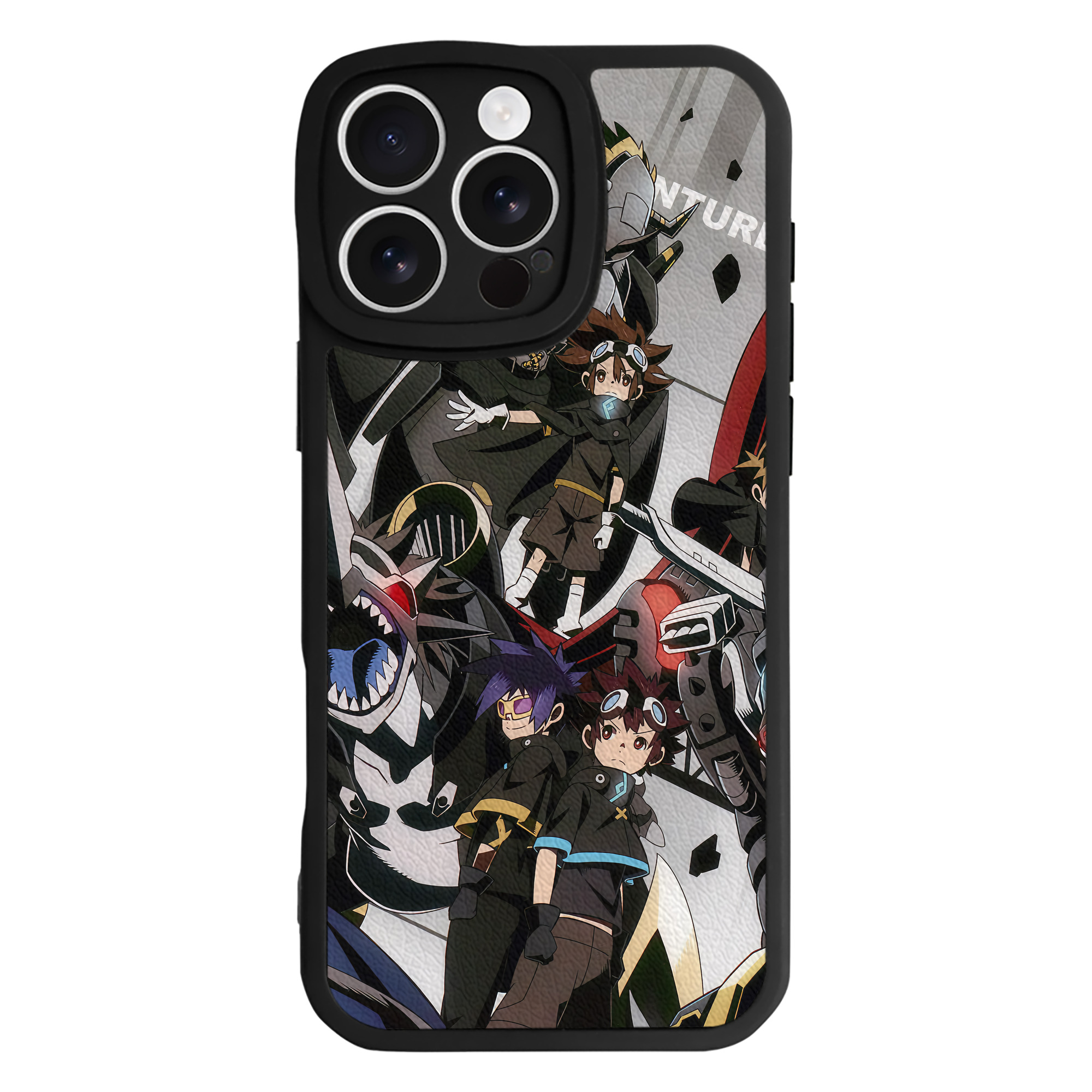 （画像用） Digimon デジタルモンスター/デジモン 【iPhone 16シリーズ対応】シリコンスマホケース（レザー調） 材質：シリコン